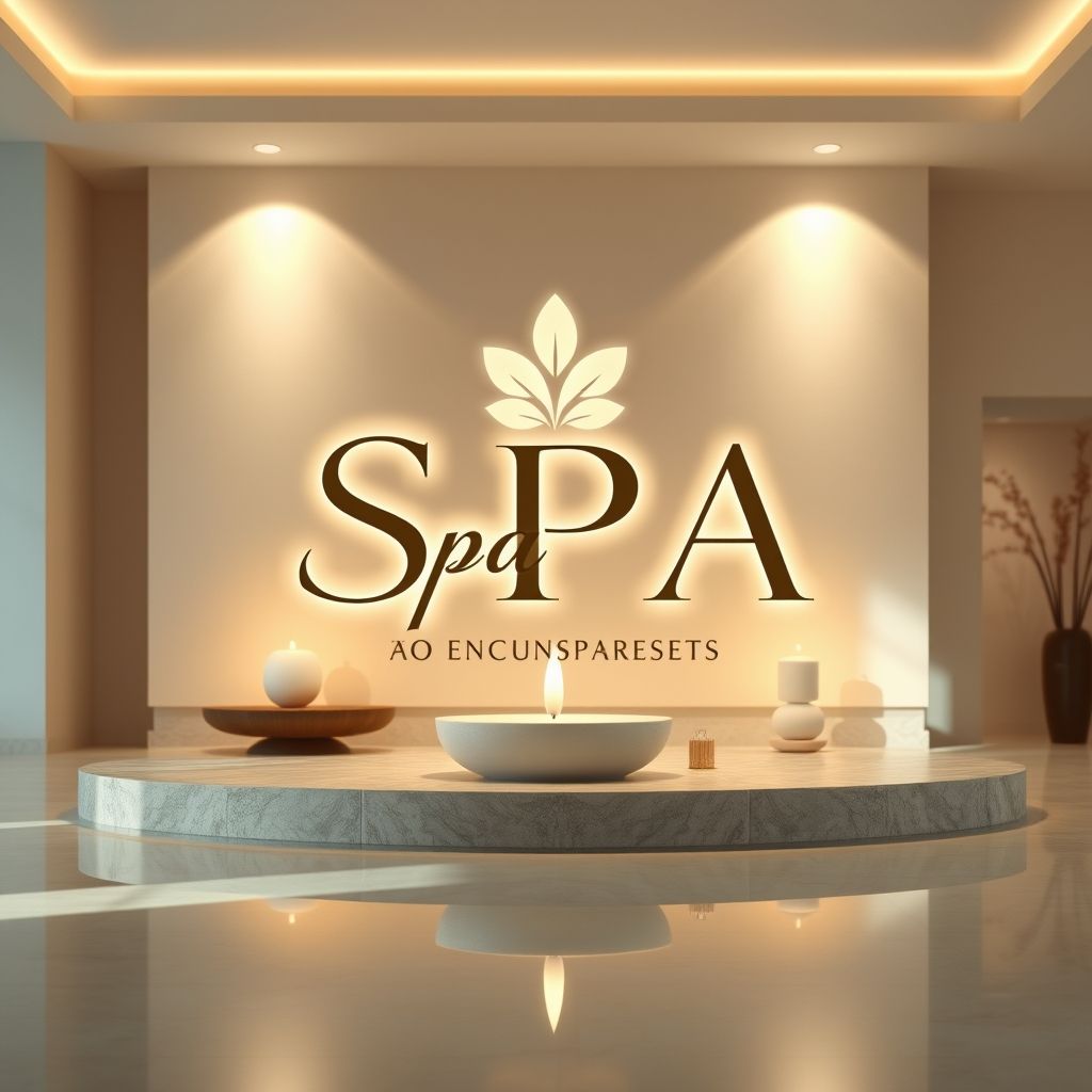 โลโก้สปาที่ดึงดูดสายตาลูกค้า